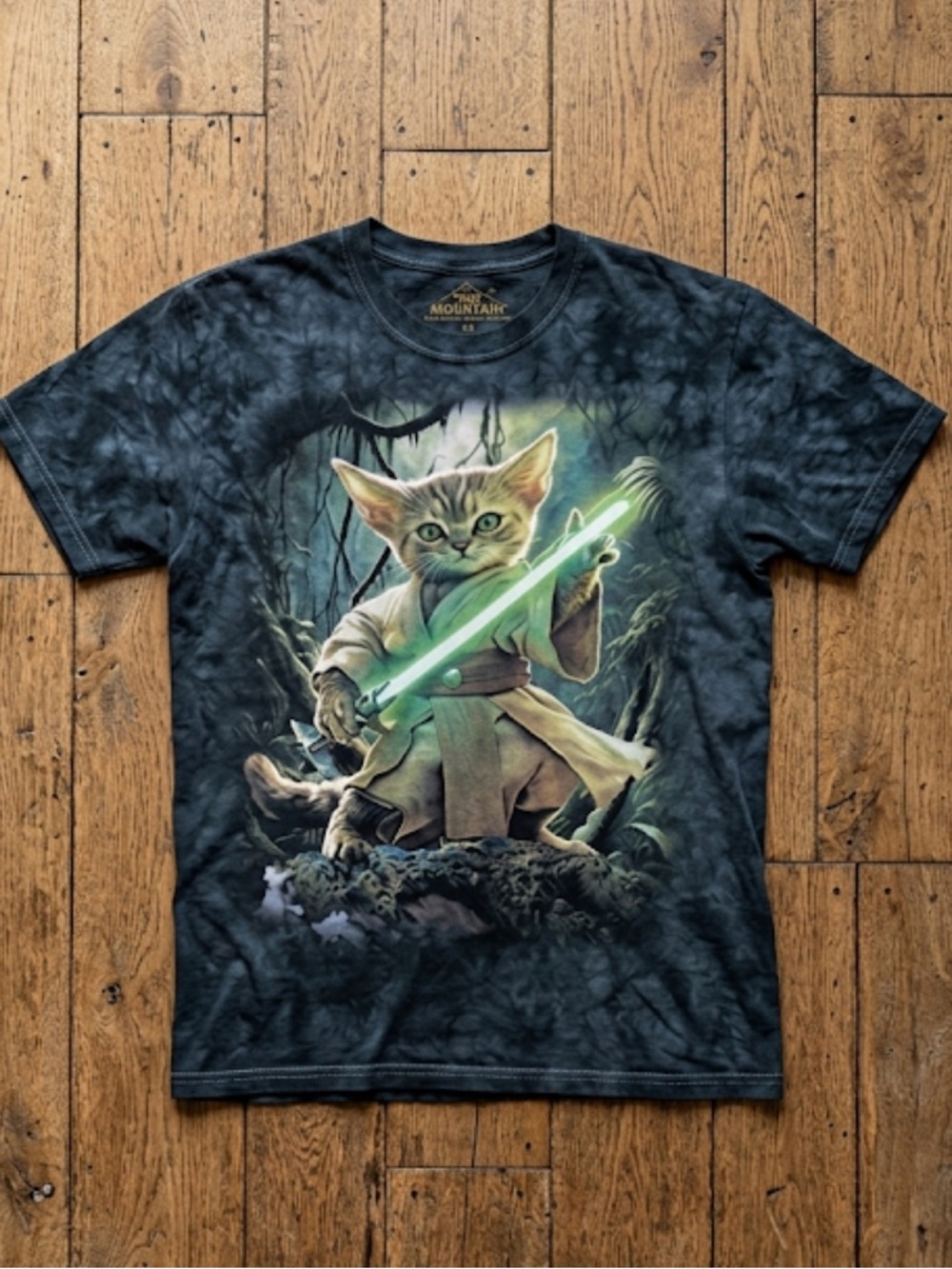 Obi Kitty Graphic Shirt with Jedi Design